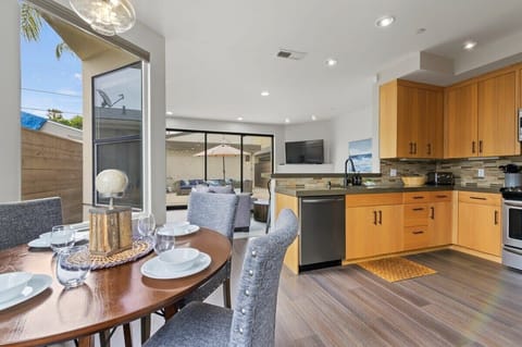 Dining area with kitchen