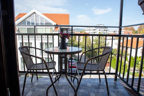 Balcony with a quiet street view