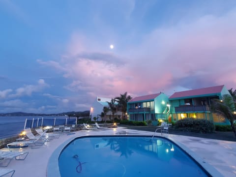 Moonrise with sunset glow!