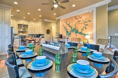 Main Floor: cook up family dinners and eat together in the spacious kitchen! Large table seats 10, kitchen island table seats 4.