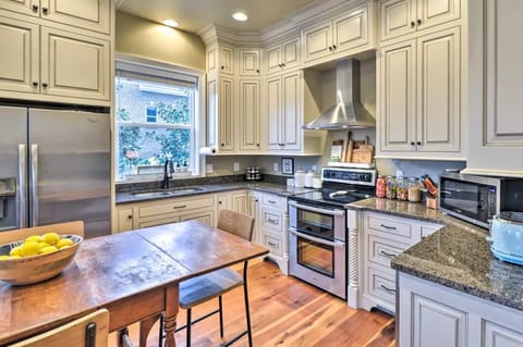 Main Floor Kitchen: We have chickens, you have leftovers...we're happy to clean out the fridge for you and use your leftovers to feed our free-range chickens.