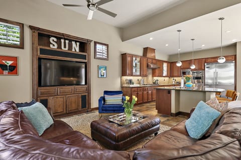 Family room with smart TV