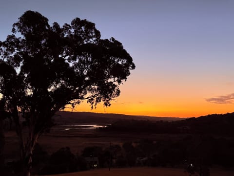 Sunset view from our balcony.
