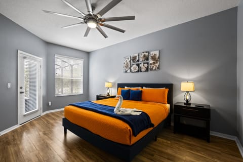 A spacious master bedroom 