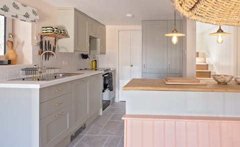 Kitchen with doors to utility room