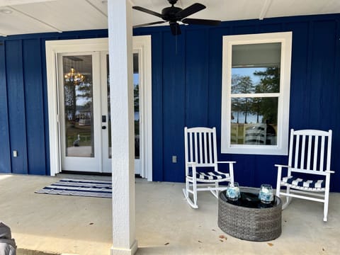 Sit and rock and listen to the sounds around you