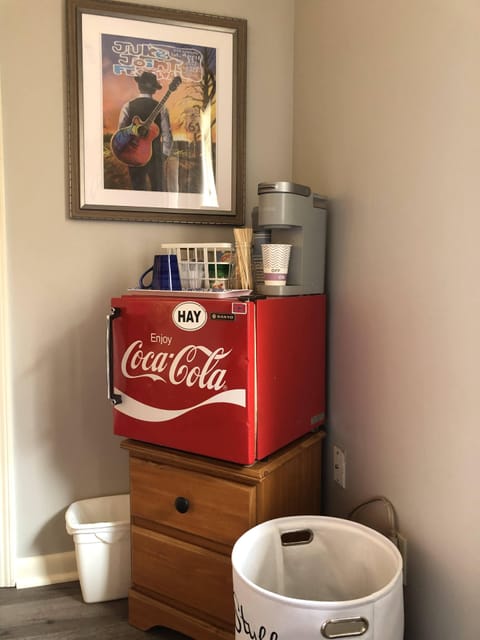 Master Bedroom Coffee Station and Mini-Fridge