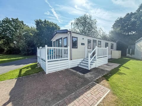 Discover the scenic beauty of Suffolk in this 6 berth caravan with decking located on Carlton Meres Holiday Park on your next UK getaway with 2cHolidays.