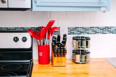 Fully stocked kitchen