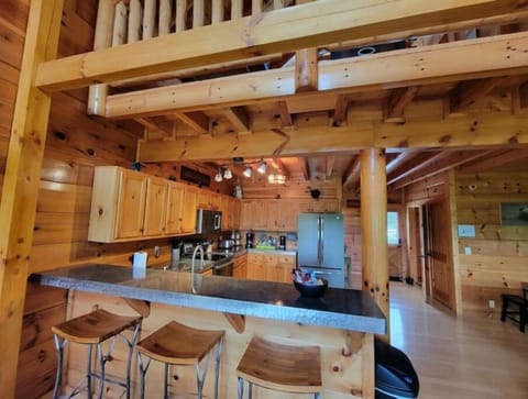 Spacious fully stocked kitchen