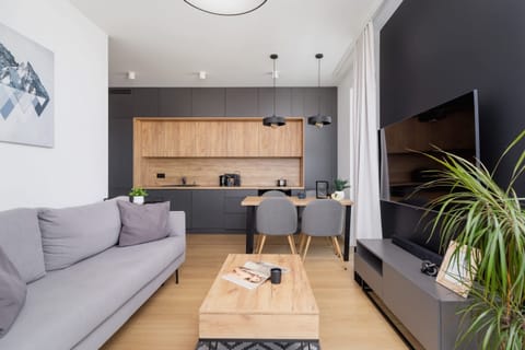 Spacious living room with full equipment.