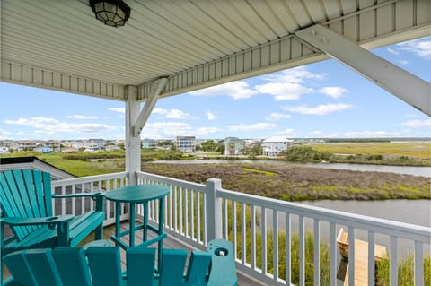 The covered balcony just off of Bedroom 1