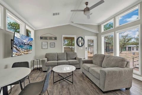Seating for all in the cozy living room.