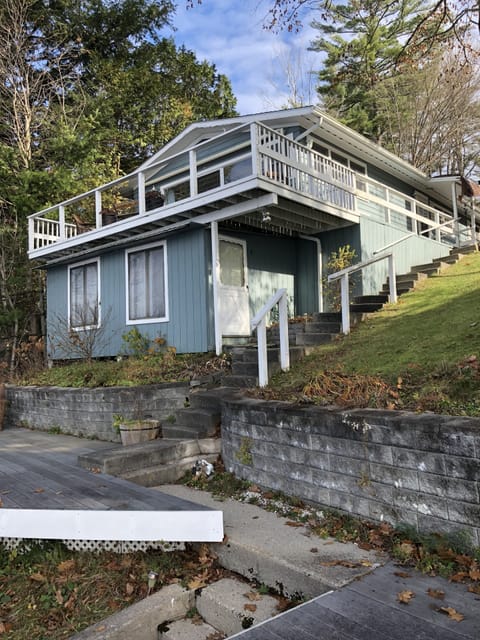View of cottage from the lake