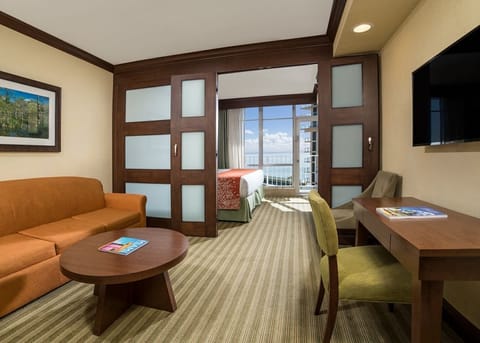 Suites has a bedroom for 2 guests and separate sleeping area for 2 more guests