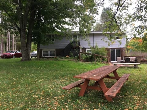 Picnic area in Back yard.