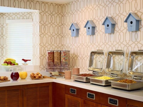 Enjoy a hearty breakfast buffet with warm, comforting options.