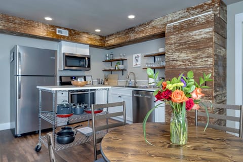 Kitchen and dining area