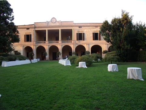 Outdoor banquet area