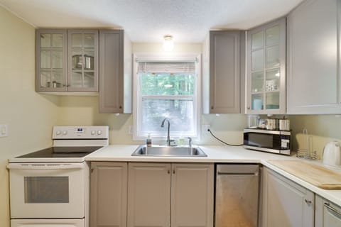 Kitchen with updated cabinets