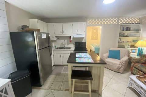 The kitchen is equipped with all the essentials for cooking in.