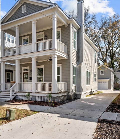 Main house in front of carriage house
