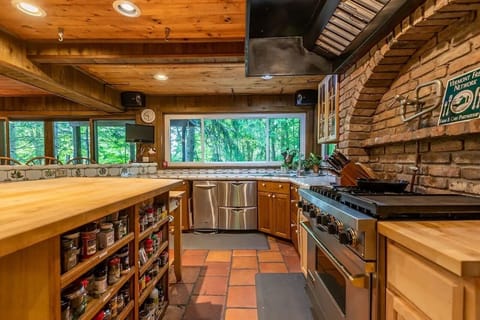 Chef's Kitchen | Restaurant-grade appliances with amazing views