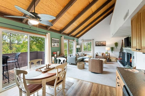 Open concept kitchen and living room