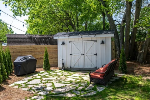 Bring your vacation outside! Try out the game shed, grill, and backyard seating 