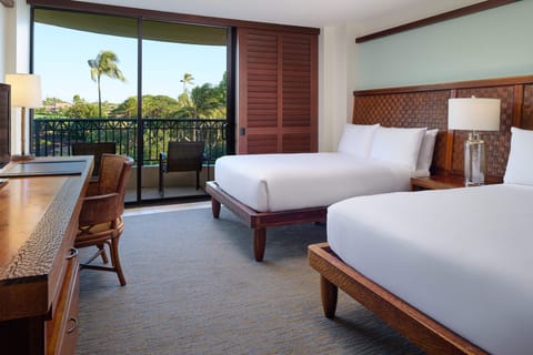 Settle into twin beds with breezy island light and comfort.