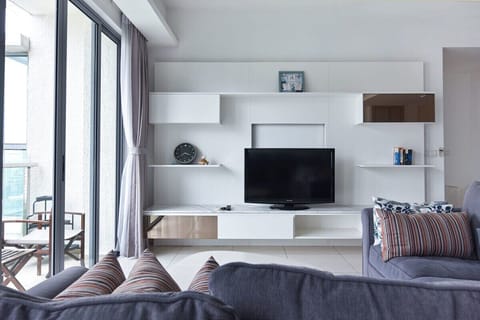 Tastefully furnished living area.
