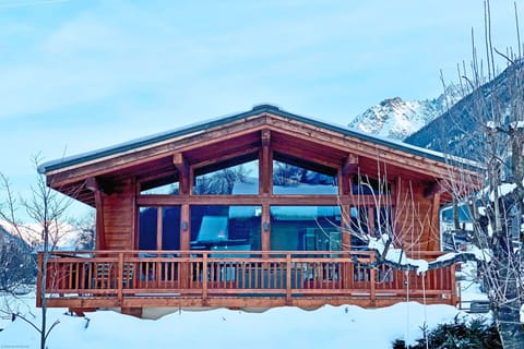 Chalet du Dard in the snow
