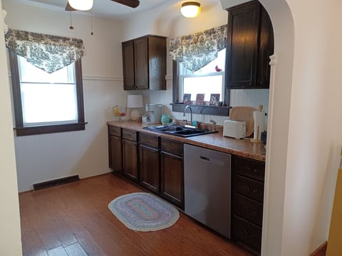 Kitchen with New Dishwasher and Keurig Coffee Maker