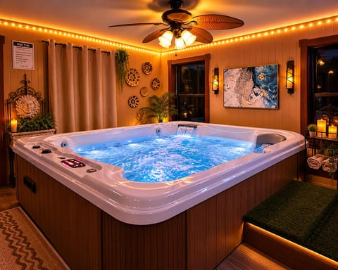 Private hot tub room