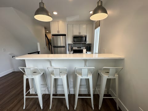 Kitchen (fully equipped) and Bar eating area