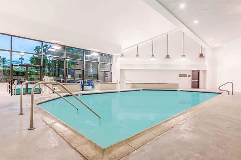 Unwind with a refreshing swim in the bright indoor pool