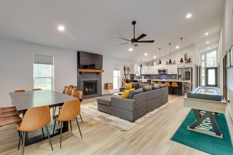 Lake Harmony Vacation Rental | 3BR | 2BA | 1,800 Sq Ft | 3 Steps to Enter