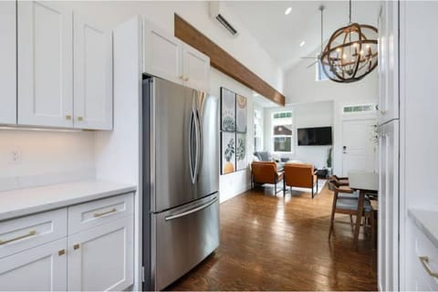 Spacious kitchen that opens up to the dining and living areas.