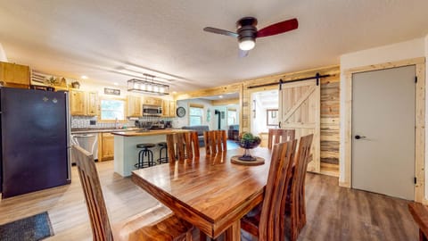 Dining and kitchen area