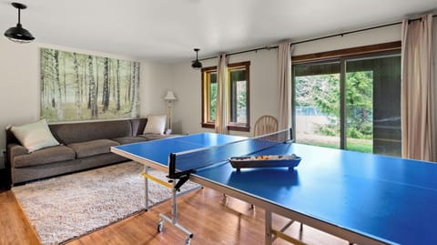 Game room with ping pong