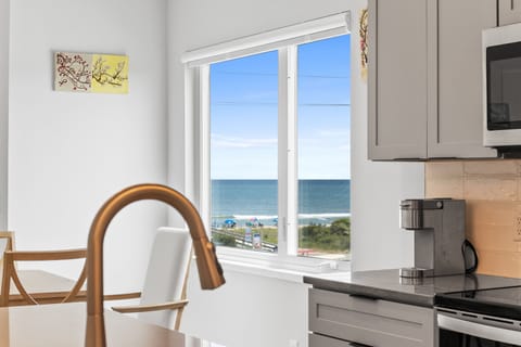 Beautiful ocean views from the kitchen