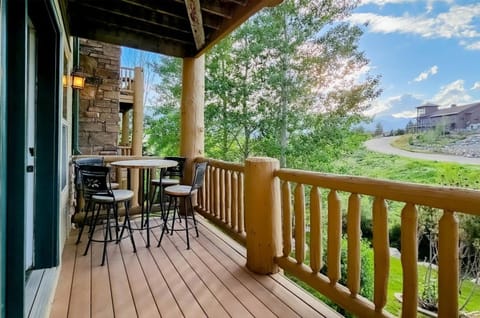 Enjoy tranquil settings with breathtaking mountain views from your deck.