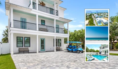 Azure is a brand new (2023 build) designer 8 bedroom beach home! Sleeps 22!