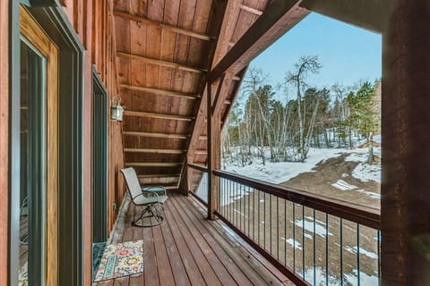 Secondary story deck with walk-out access from each of the upper level bedrooms. 