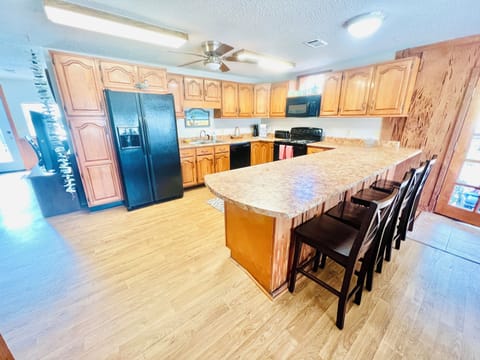 Spacious kitchen with lots of room! (There’s a bonus prep-kitchen area, also)