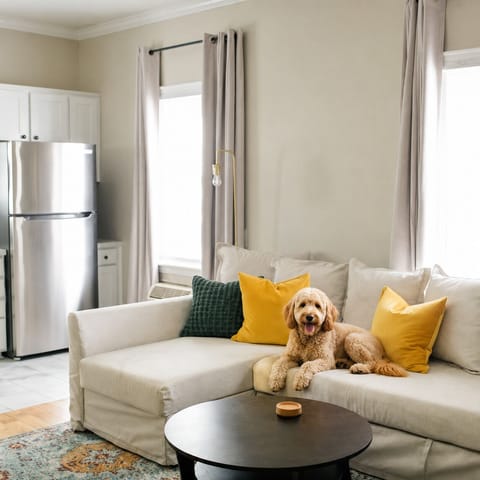 This is best part to relax after a long day with your pet.