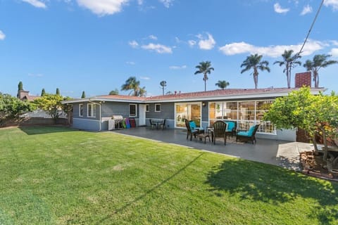 Relax in the sunshine in the backyard