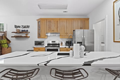 Sleek, modern kitchen.