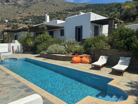 Pool with house in background
