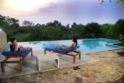 Pool facing the lagoon